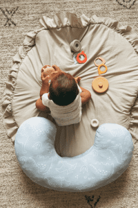 baby playing with toys
