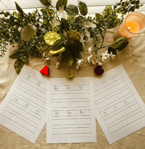 alphabet tracing worksheets